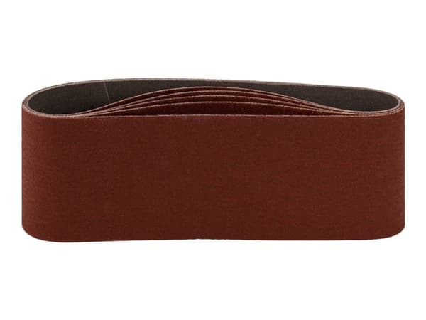 Makita - Slipband - för trä, metall, aluminum, stål, målarfärg, polyvinylklorid (PVC) - 5 delar - grus: 80, medium-coarse - 76 mm x 533 mm - för Maki
