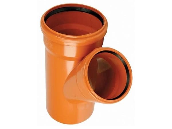PVC kloakgrenrør 160/110 mm 45 grader