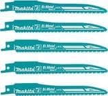 Makita Super Express - Reciprocating saw blade set - 5 delar - längd: 152 mm - för Makita JR001GM201, JR001GZ, JR002GZ, JR3051TK, JR3061T; XGT JR001G