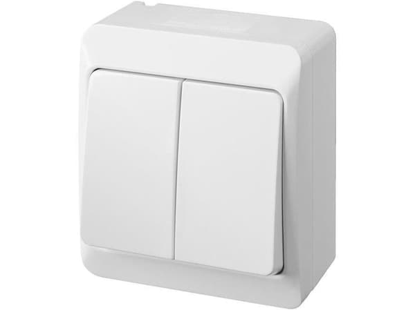 Elektroplast Switch Hermes 2G White Ip44 0332-02