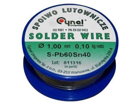 Cynel Solder Sn40 1Mm 100 G Without Rosin