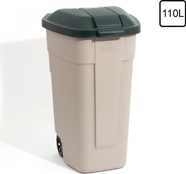 Curver 176805, 110 l, Rektangulär, Plast, Beige, Grön, Plast, Manuell