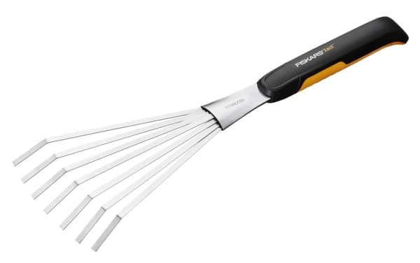 Fiskars 1027044, Käsiharava, Musta, Hopea, Terästä, Musta, 1 kpl, 125 mm