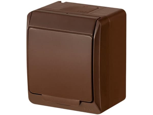 Elektroplast Socket Hermes Brown Ip44 0324-06