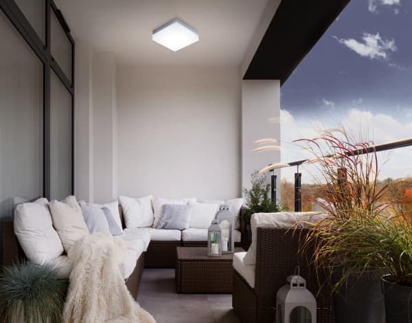 EGLO Sonella, LED, 3000 K, 820 lm, IP44, Hvit