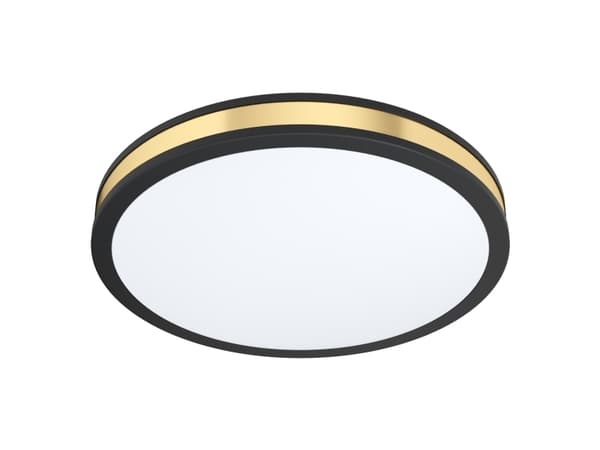 EGLO PESCAITO TAK 2600LM Ø410 GULD/SVART Svart, Guld, Vit