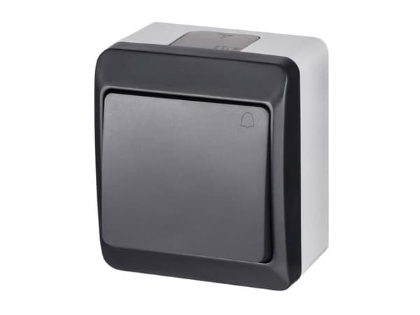 Elektroplast Bell Switch Hermes Antracit Ip44 0337-07
