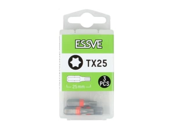 Essve Bit Check Tx25x25mm 3 Pcs