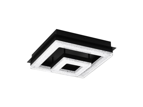 EGLO FRADELO 1 LOFT 240X240 SORT/KRYSTALL