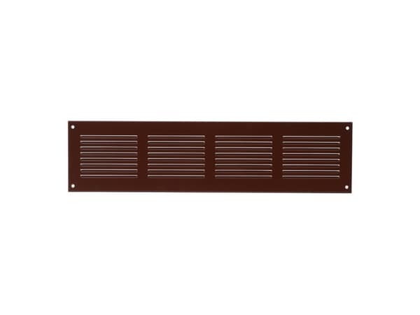 Metal ventilation grille MR4010B, 400 x 100 mm, brown.