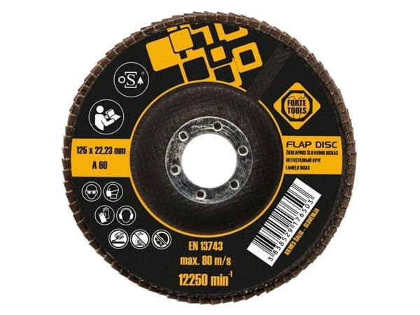 Forte_Tools Abrasive Flap Disc 125X22,23 Mm Forte T