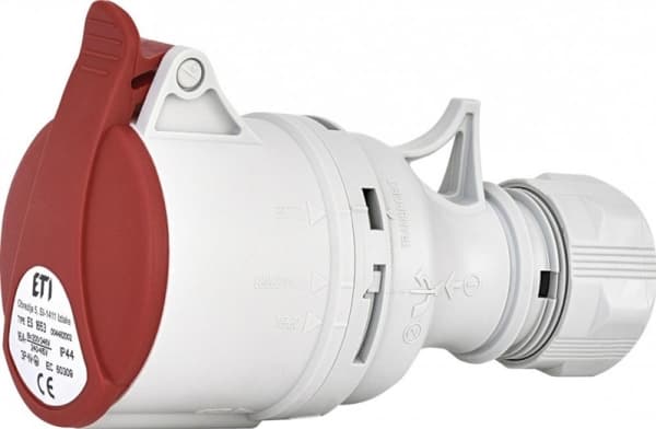 Eti Es 1653 16A. 400V. 3P+N+Pe. Pistorasia Ip44