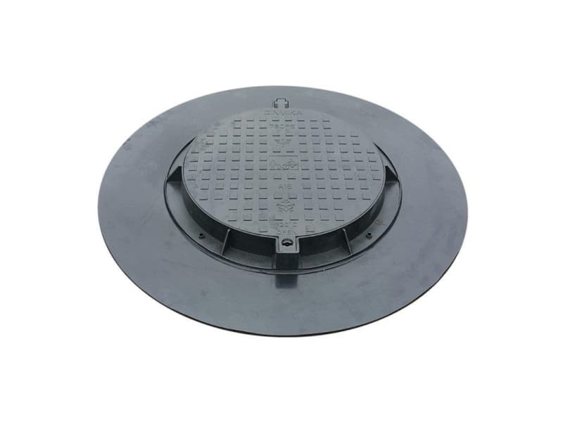 Ginmika Garden Sewer Cover 780Pe-B-Pl1 A15 Black