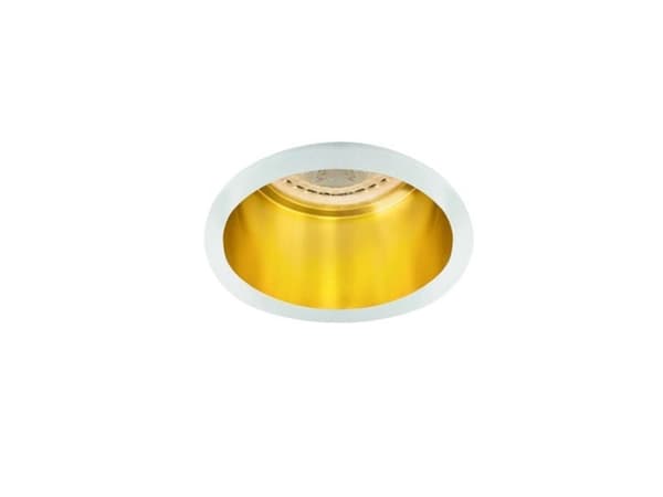 Kanlux Armatur Spag D W/G 220V/12V 35W Ip20 Gull, Hvit