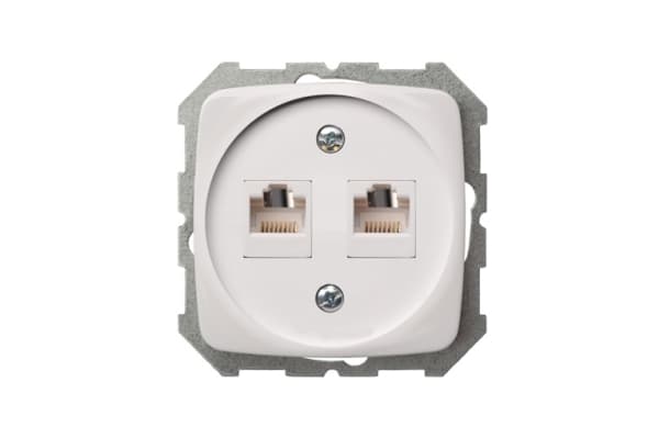 Liregus Powerp 2Plugs Pc Unfr Kat 5 White