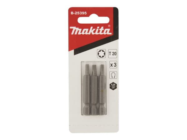 Makita - Spiss for skrutrekker - 3 deler - torx - T20 - heksagonal - lengde: 50 mm