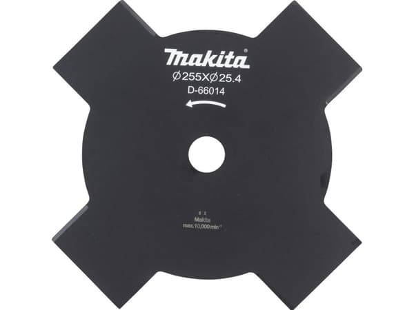 Makita - Brush cutter blade - 255 mm - 4 tenner - for Makita DUR368AZ, DUR368LZ, UR006GZ02, UR101CZ; XGT UR002GZ01