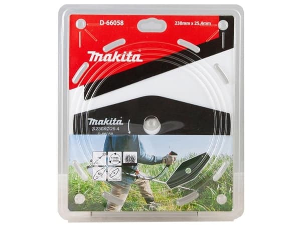 Makita - Brush cutter blade - for weeds, dry grass - 230 mm - 2 tenner - for Makita DUR368AZ, DUR368LZ, DUR369AZ, DUR369LZ