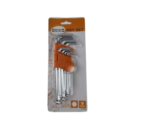 Okko Hexagonal Key Set Hh F-70005 9Pcs 1.5-10