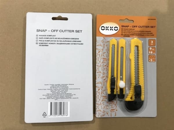 Okko Snap-Off Cutter Set 3 Pcs.