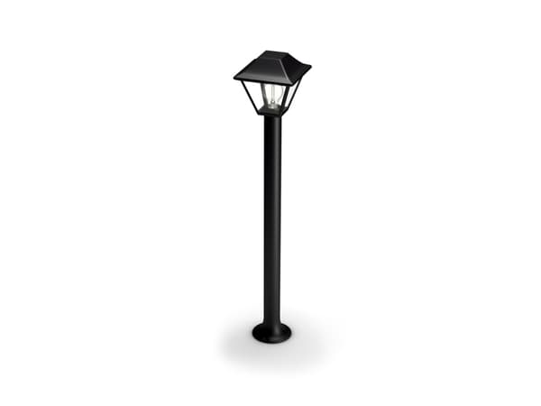 Philips myGarden Alpenglow-sokkel/stilys, 60 W, E27, ingen pære, Utendørs sokkel/stang-belysning, Sort, Aluminium, Glass, IP44, Hage, Terrasse, I