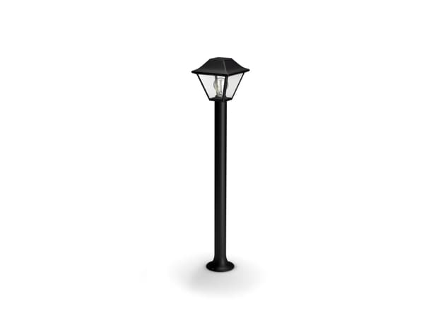 Philips myGarden Alpenglow stolplampa 60 W E27 ljuskälla medföljer inte, Utomhus pelar-/stolpbelysning, Svart, Gjuten aluminium, Glas, IP44, Trädgård Svart