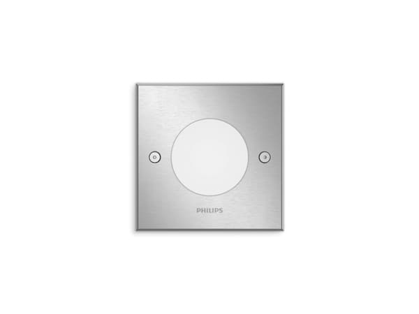 Philips myGarden Crust markspottar/spets 3,2 W, Punktbelysning för utomhusbruk, Rostfritt stål, Rostfritt stål, Syntet, IP67, Trädgård, Terass, II Rostfritt stål