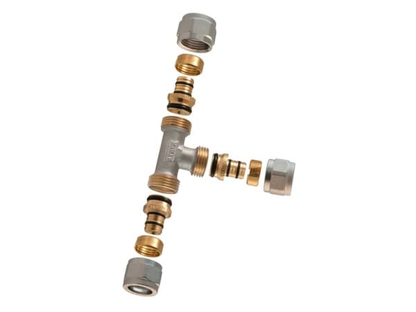 TDM BRASS DEMOUNTABLE THREADED TEE 1445E 20X20X20