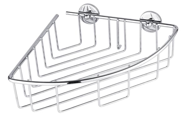tesa 40216-00000-00 baath Plus Hjørnekurv til brusebad Lim Krom (blank)