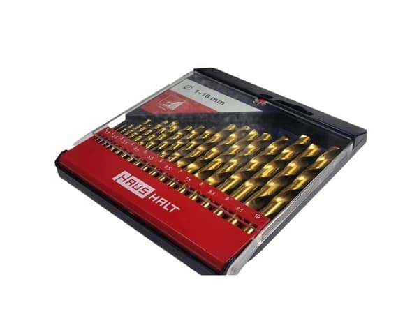 Haushalt Hss Twist Drill Set 19Pcs Titan 1-10Mm