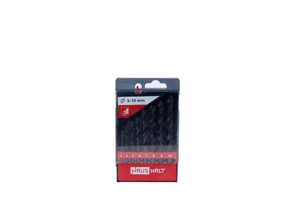 Haushalt Hss Twist Drill Set 8Pcs Black