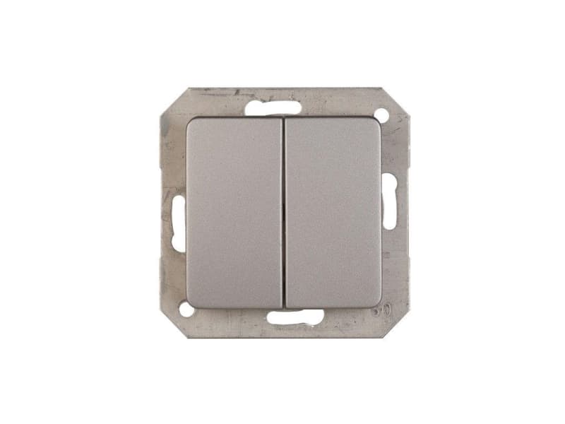 Vilma Two Gangs Switch Met. P510-020-02 Sl