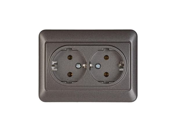 Vilma Double Schuk Socket Outl Antrac Rp16-021