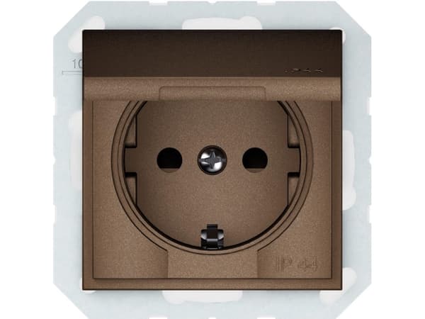 Vilma Socket Ip44 Mocha Rp16-003-22 Qr 1000