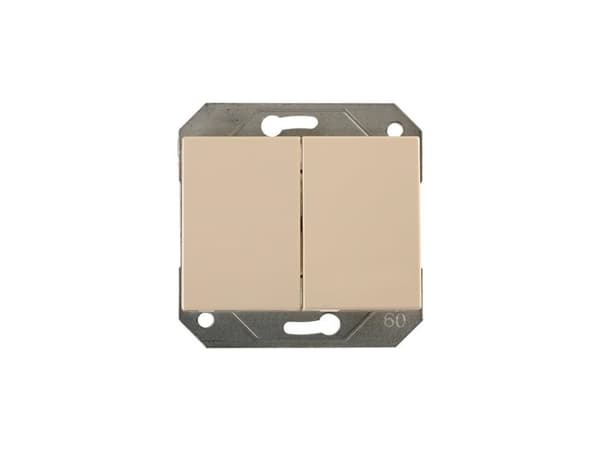 Vaihde Vilma Xp 1+1 Ip44 Wo/F Ivory Norsunluu