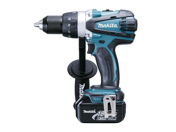 Makita DDF458RTJ - Bor - trådløs - 2 hastigheter - nøkkelfri borhylse 13 mm - 91 N·m - 2 batterier - 18 V