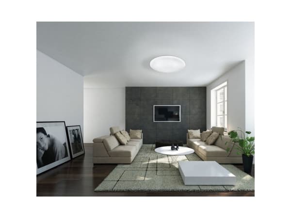 EGLO FRANIA-S, Overflatebehandlet, Rund, 3000 K, Hvit