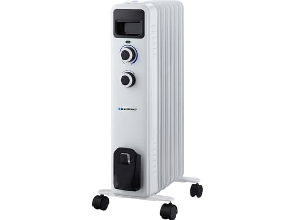 Blaupunkt HOR301, Olje-elektrisk romvarmer, Olje, Innendørs, Gulv, Hvit, 1500 W