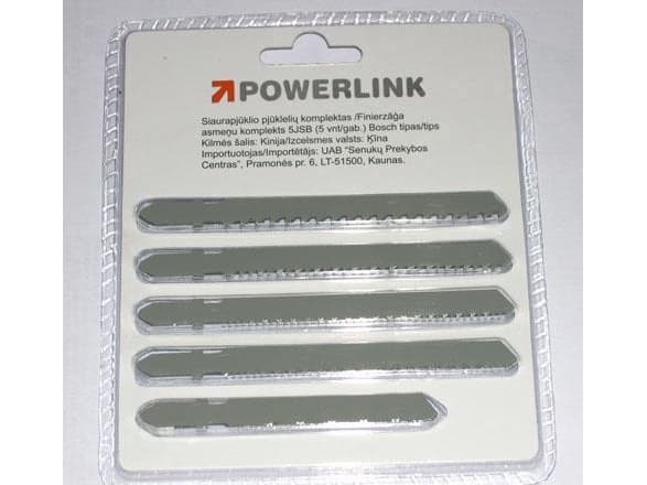 Powerlink Jig Saw Blade Set 5Pcs
