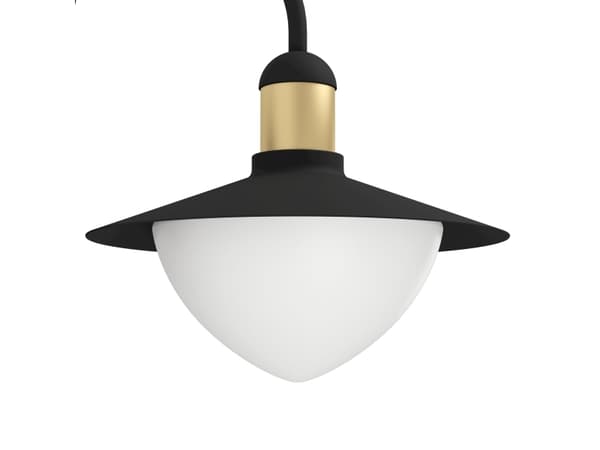 EGLO SIRMIONE, Väggbelysning för utomhusbruk, Svart, Guld, Glas, IP44, I, Vit