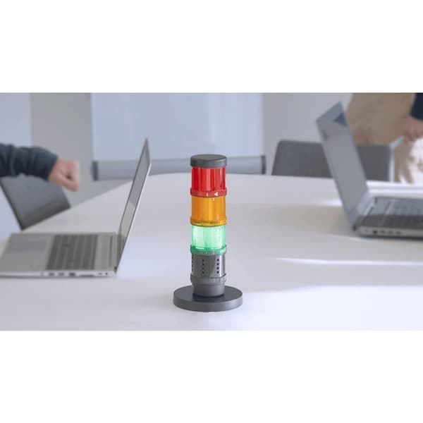 Werma Signaltechnik Signalsats CO2-indikering 649.000.10 Röd, Gul, Grön 1 set