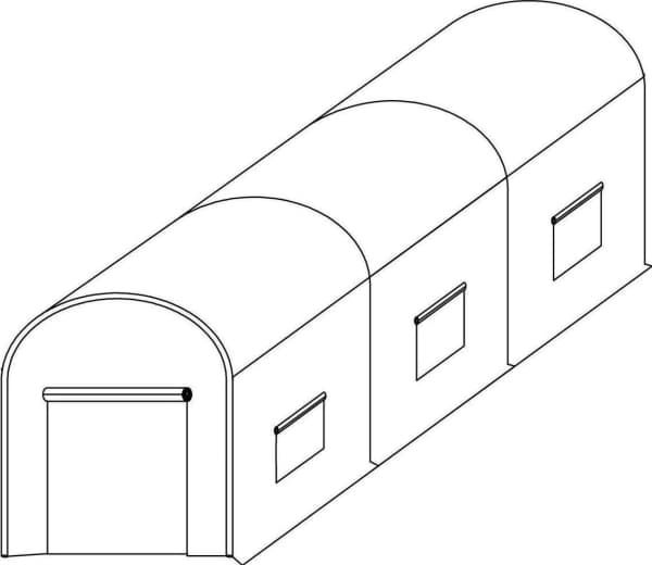 Funfit Drivhus 300 cm x 200 cm x 200 cm