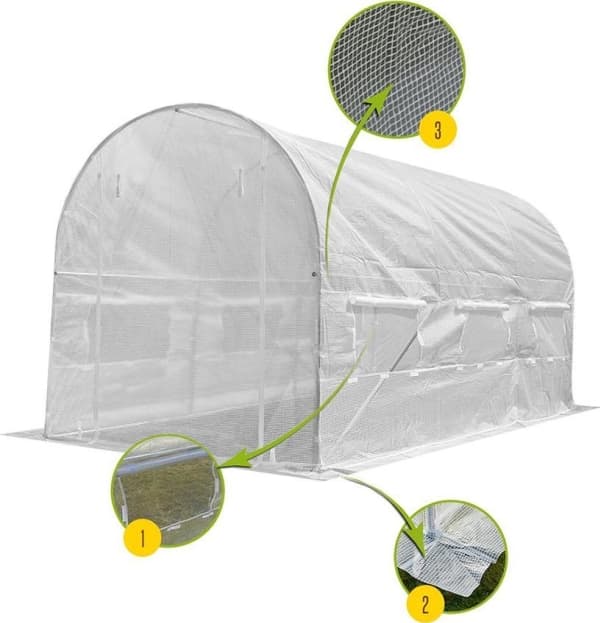 Funfit Drivhus 300 cm x 200 cm x 200 cm