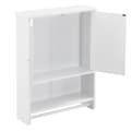 Miniatyrbild 5 av 7: [en.casa]® Väggskåp Steyr-badrumsskåp-65x48,7x14,5cm-MDF-vit-med handdukshållare