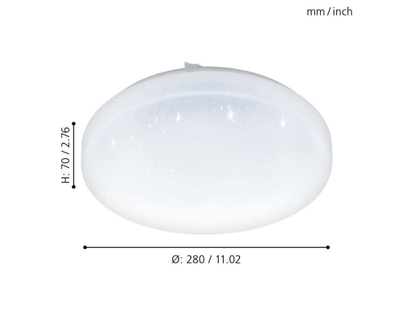 EGLO FRANIA-S LOFT 1100LM Ø280 VIT