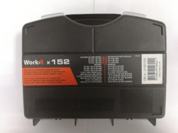 Work&gt;it® gips monteringssats i sortimentslåda med 152 delar