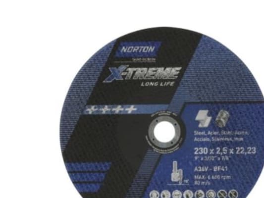 Skæreskive 230x2,5x22,23mm - A36V-230x2.5x22.2-T41 NOR-X-Treme life