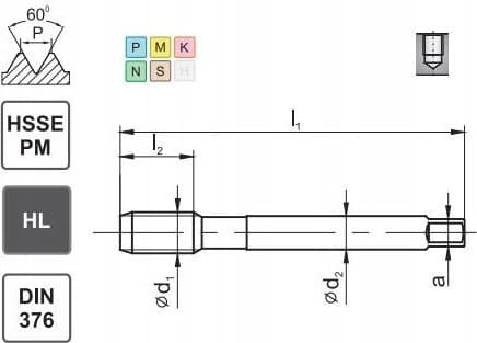 FANAR TAP M 10 DIN-376C R45 (6HX) HSSE-PM HL MASTERTAP