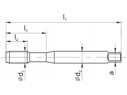 FANAR TAP M 5 DIN-371C (6H) HSSE TN 800X