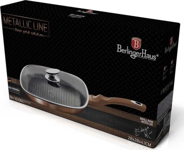 Patelnia Berlinger Haus grillowa Metallic 28cm